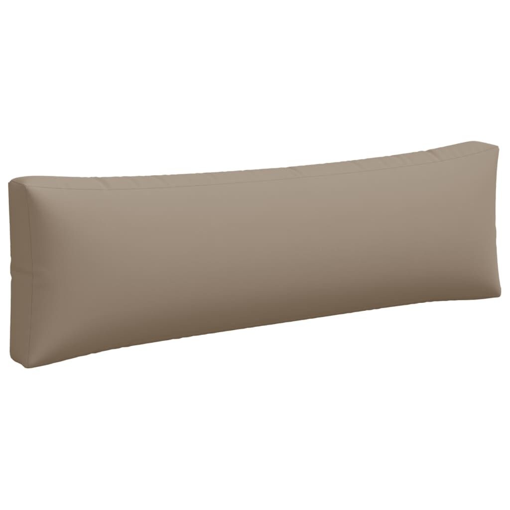 3-delige Palletkussens Set, Stof Taupe - 34% Korting