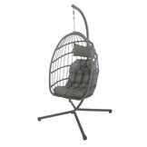Inklapbare Hangstoel Egg Chair Grijs | 34% Korting