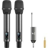 Draadloze Microfoon Set met 61% Korting - UHF 80m Bereik