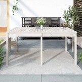 Houten Tuintafel Grenenhout Wit - 55% Korting
