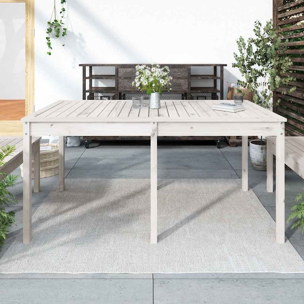 Houten Tuintafel Grenenhout Wit - 55% Korting