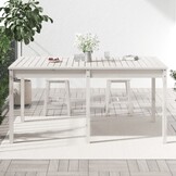 Houten Tuintafel Grenenhout Wit - 55% Korting