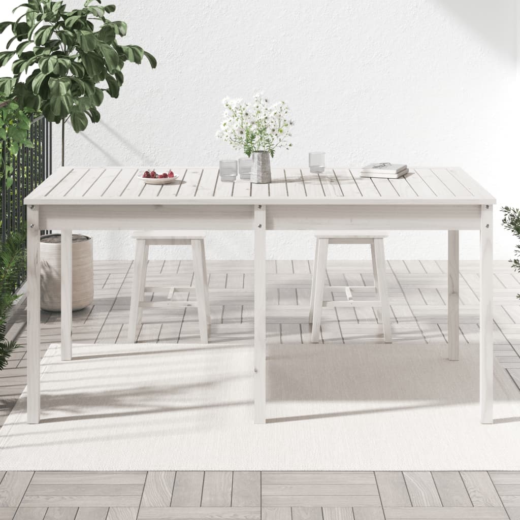 Houten Tuintafel Grenenhout Wit - 55% Korting