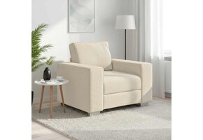 Comfortabele Beige Linnen Sofa Stoel 100 cm - 35% Korting!