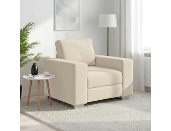 Comfortabele Beige Linnen Sofa Stoel 100 cm - 35% Korting!