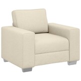 Comfortabele Beige Linnen Sofa Stoel 100 cm - 35% Korting!