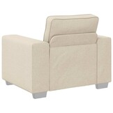 Comfortabele Beige Linnen Sofa Stoel 100 cm - 35% Korting!