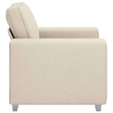 Comfortabele Beige Linnen Sofa Stoel 100 cm - 35% Korting!