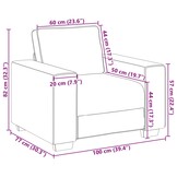 Comfortabele Beige Linnen Sofa Stoel 100 cm - 35% Korting!