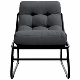 vidaXL Tuinstoelen 2-delig Zwart Metaal 60x80x71 cm 35% Korting