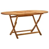 Inklapbare Acaciahouten Tuintafel - 160x85x75 cm - 35% Korting