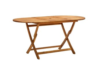 Inklapbare Acaciahouten Tuintafel - 160x85x75 cm - 35% Korting