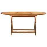 Inklapbare Acaciahouten Tuintafel - 160x85x75 cm - 35% Korting
