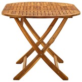Inklapbare Acaciahouten Tuintafel - 160x85x75 cm - 35% Korting