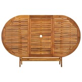 Inklapbare Acaciahouten Tuintafel - 160x85x75 cm - 35% Korting