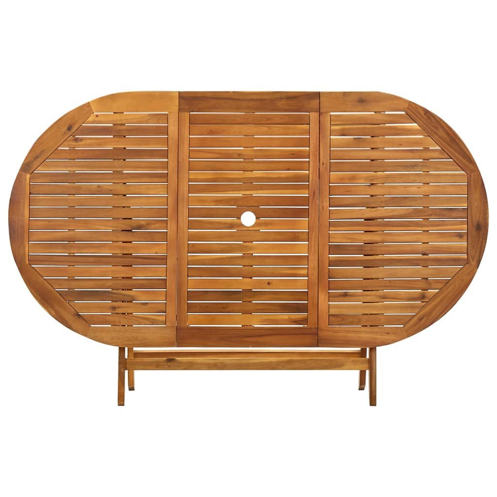 Inklapbare Acaciahouten Tuintafel - 160x85x75 cm - 35% Korting