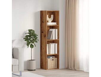 Boekenkast/TV-meubel 36x30x143cm Bewerkt Hout Oud Houtkleurig (29% Korting)