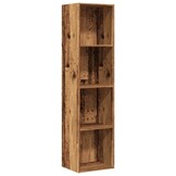 Boekenkast/TV-meubel 36x30x143cm Bewerkt Hout Oud Houtkleurig (29% Korting)