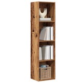 Boekenkast/TV-meubel 36x30x143cm Bewerkt Hout Oud Houtkleurig (29% Korting)