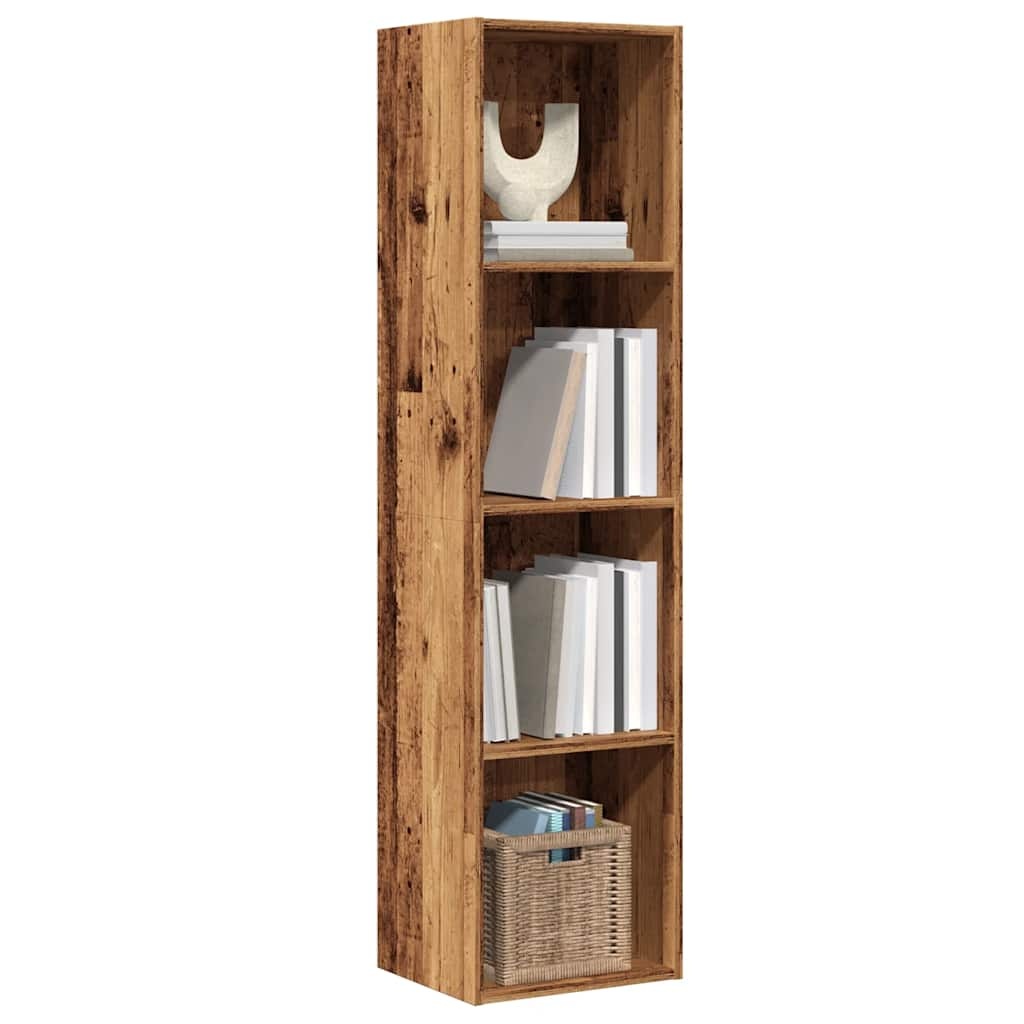 Boekenkast/TV-meubel 36x30x143cm Bewerkt Hout Oud Houtkleurig (29% Korting)