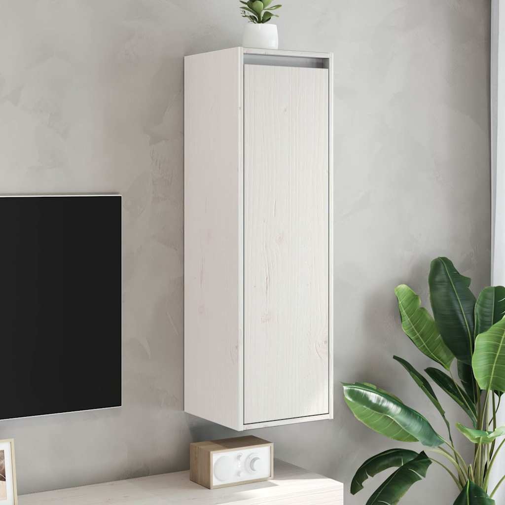 VidaXL Wandkast 30x30x100cm Grenenhout Wit - 34% Korting!