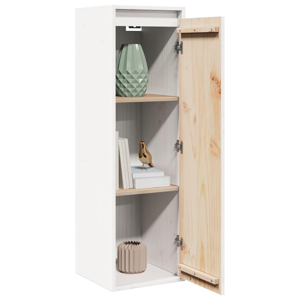 VidaXL Wandkast 30x30x100cm Grenenhout Wit - 34% Korting!