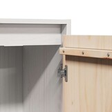VidaXL Wandkast 30x30x100cm Grenenhout Wit - 34% Korting!