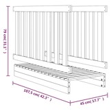 Houten Speelbrug Douglas (45x107,5x79 cm) - 34% Korting