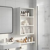 Witte Badkamerkast van Hout - 40x16x62,5 cm - 34% Korting