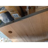 Badkamerkast bewerkt hout 30x30x100 cm - Artisanaal Eiken (54% Korting)
