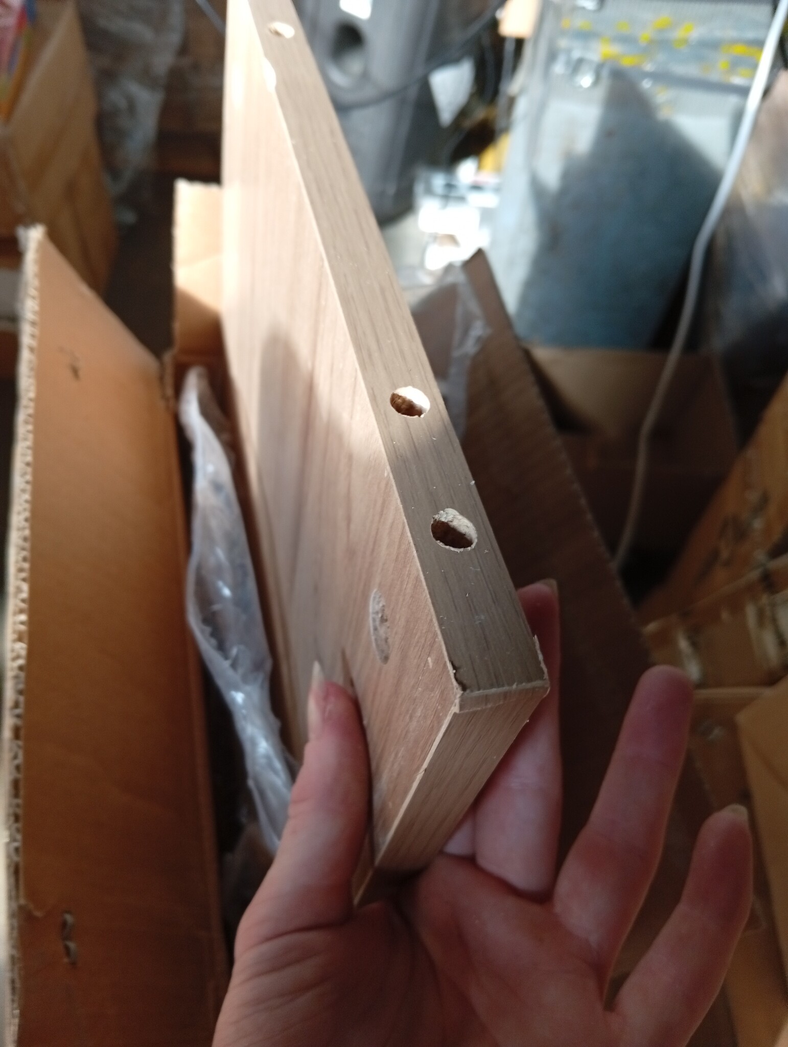 Badkamerkast bewerkt hout 30x30x100 cm - Artisanaal Eiken (54% Korting)