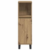 Badkamerkast bewerkt hout 30x30x100 cm - Artisanaal Eiken (54% Korting)