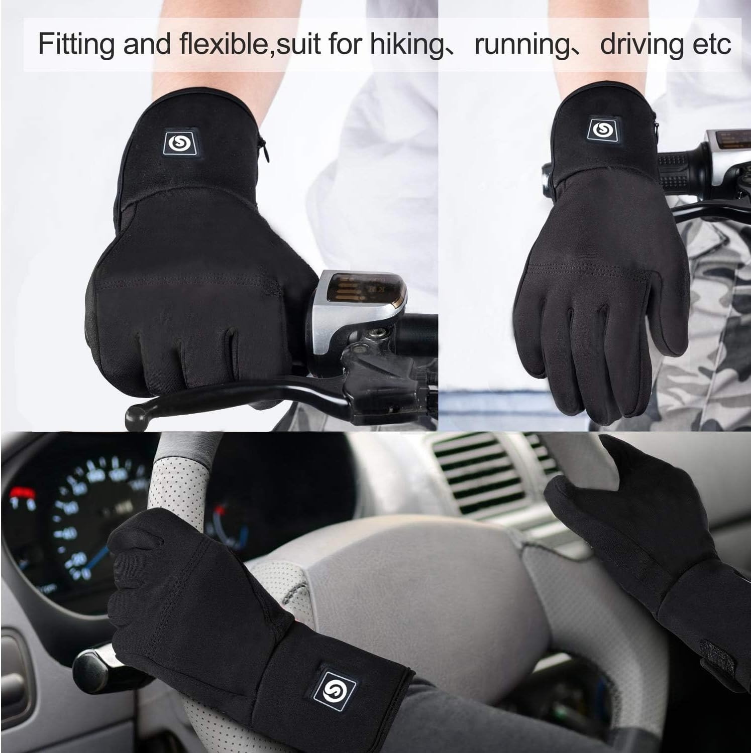 Oplaadbare Verwarmde Handschoenen Heren Dames - 3 standen - Touchscreen - 79% Korting