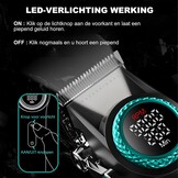 Draadloze Tondeuse met LED Display & Keramisch Mes - 34% Korting