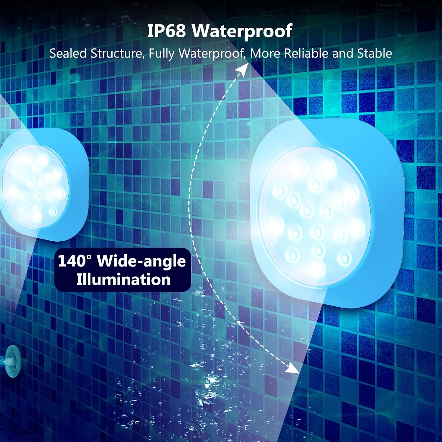 Dompelbare LED Zwembadverlichting RGBW (Set van 2) | 34% Korting