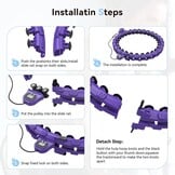 Smart hoelahoep voor volwassenen, intelligente gewogen fitnesshoepel plus maat met 27 afneembare knopen, voor vrouwen en mannen, voor vetverbrandende workout thuis