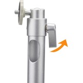 Beamer Plafondhouder Uittrekbaar 26-40 cm | Projectorhouder voor Mini Beamer Camera | Aluminium 5 kg | 360° Draaibaar 90° Kantelbaar 6.35mm Schroefgat
