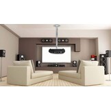 Beamer Plafondhouder Uittrekbaar 26-40 cm | Projectorhouder voor Mini Beamer Camera | Aluminium 5 kg | 360° Draaibaar 90° Kantelbaar 6.35mm Schroefgat