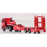 Carson Mercedes-Benz Arocs Goldhofer 2.4G 100% RTR, op afstand bestuurd voertuig, bouwvoertuig met functies licht en geluid, incl. batterijen en afstandsbediening, rood