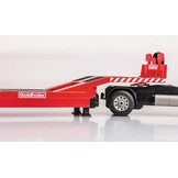 Carson Mercedes-Benz Arocs Goldhofer 2.4G 100% RTR, op afstand bestuurd voertuig, bouwvoertuig met functies licht en geluid, incl. batterijen en afstandsbediening, rood