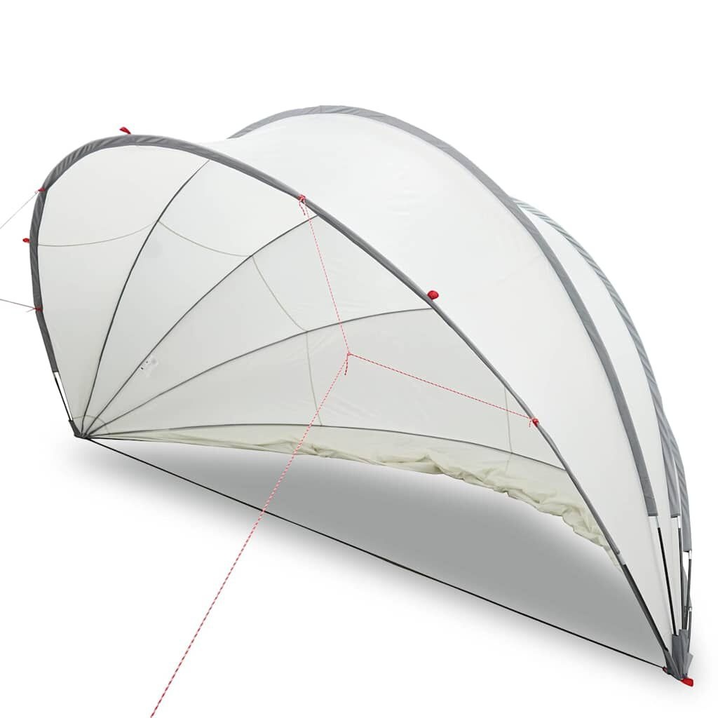 vidaXL Pooldome 472 x 460 x 229 cm 185T polyester met PU-coating