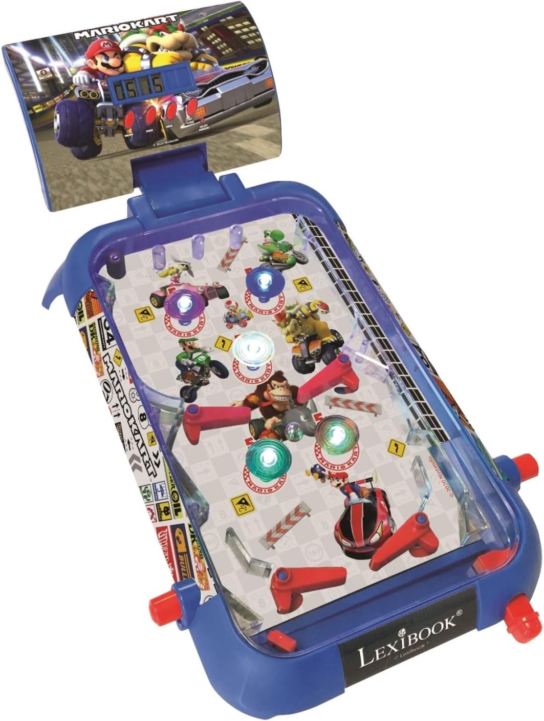 Lexibook Mario Kart Elektronische Flipperkast - 39,3 x 26 cm - Rood/Blauw