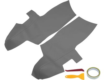 Deurpaneel Armsteunhoes voor Hyundai Santa Fe 2006-2012 | Grijs Microvezel Leer | 1 Paar | 67x29cm