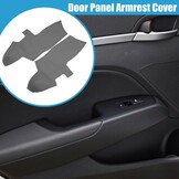Deurpaneel Armsteunhoes voor Hyundai Santa Fe 2006-2012 | Grijs Microvezel Leer | 1 Paar | 67x29cm
