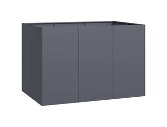 vidaXL Plantenbak 120x80x80 cm staal antracietkleurig