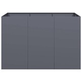 vidaXL Plantenbak 120x80x80 cm staal antracietkleurig