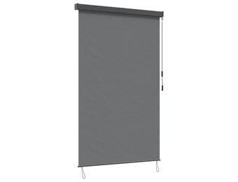 vidaXL Rolgordijn Lichtgrijs 60 x 250 cm Stof en Aluminium