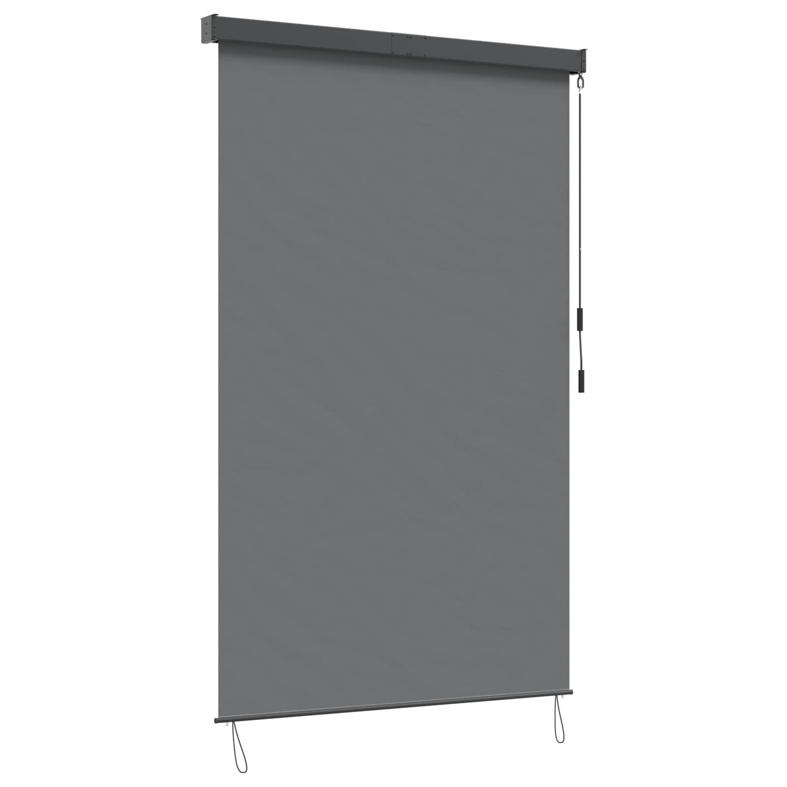 vidaXL Rolgordijn Lichtgrijs 60 x 250 cm Stof en Aluminium