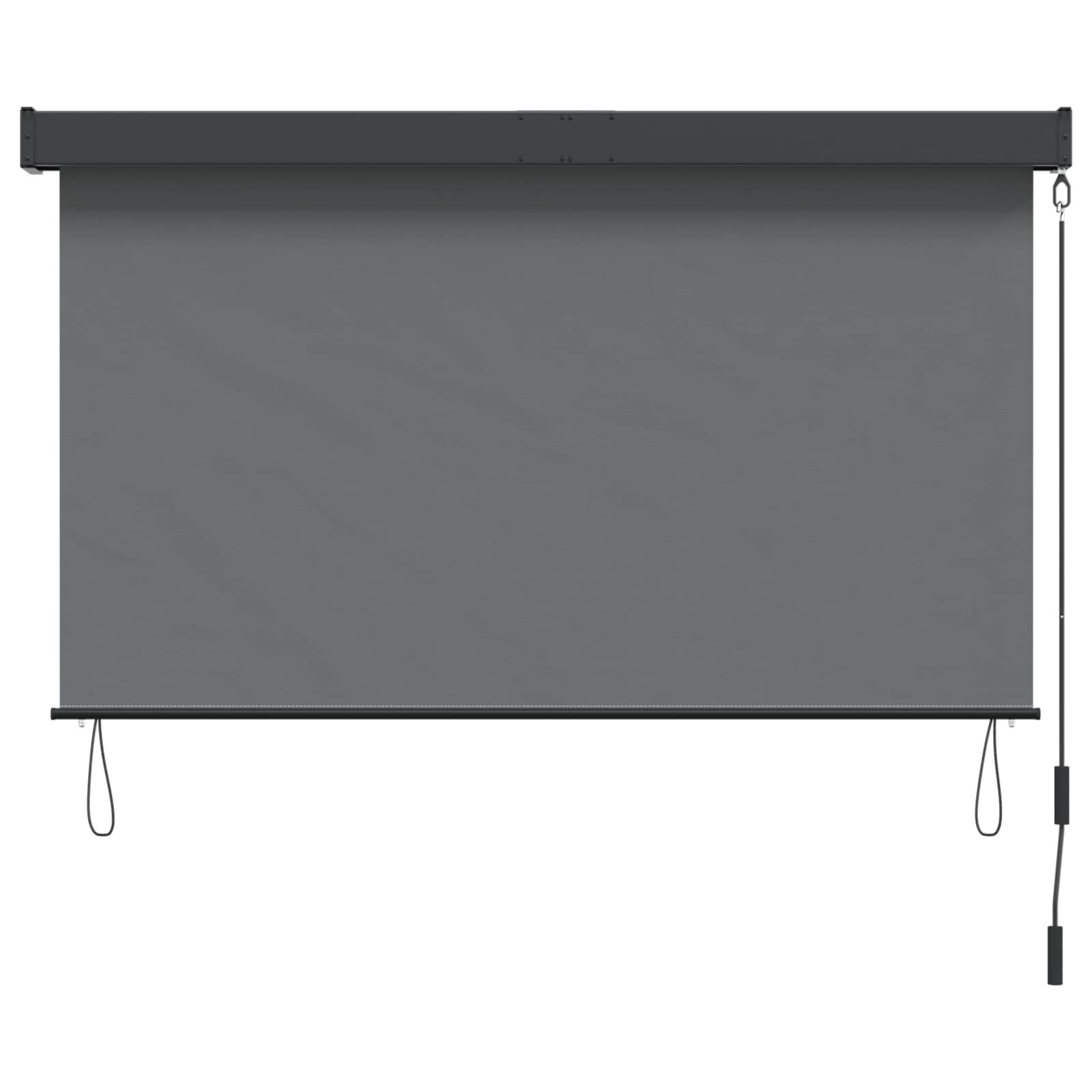 vidaXL Rolgordijn Lichtgrijs 60 x 250 cm Stof en Aluminium