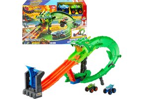 Hot Wheels Monster Trucks Haaien vs. Dino's 34% Korting - Draak Vernietiging!